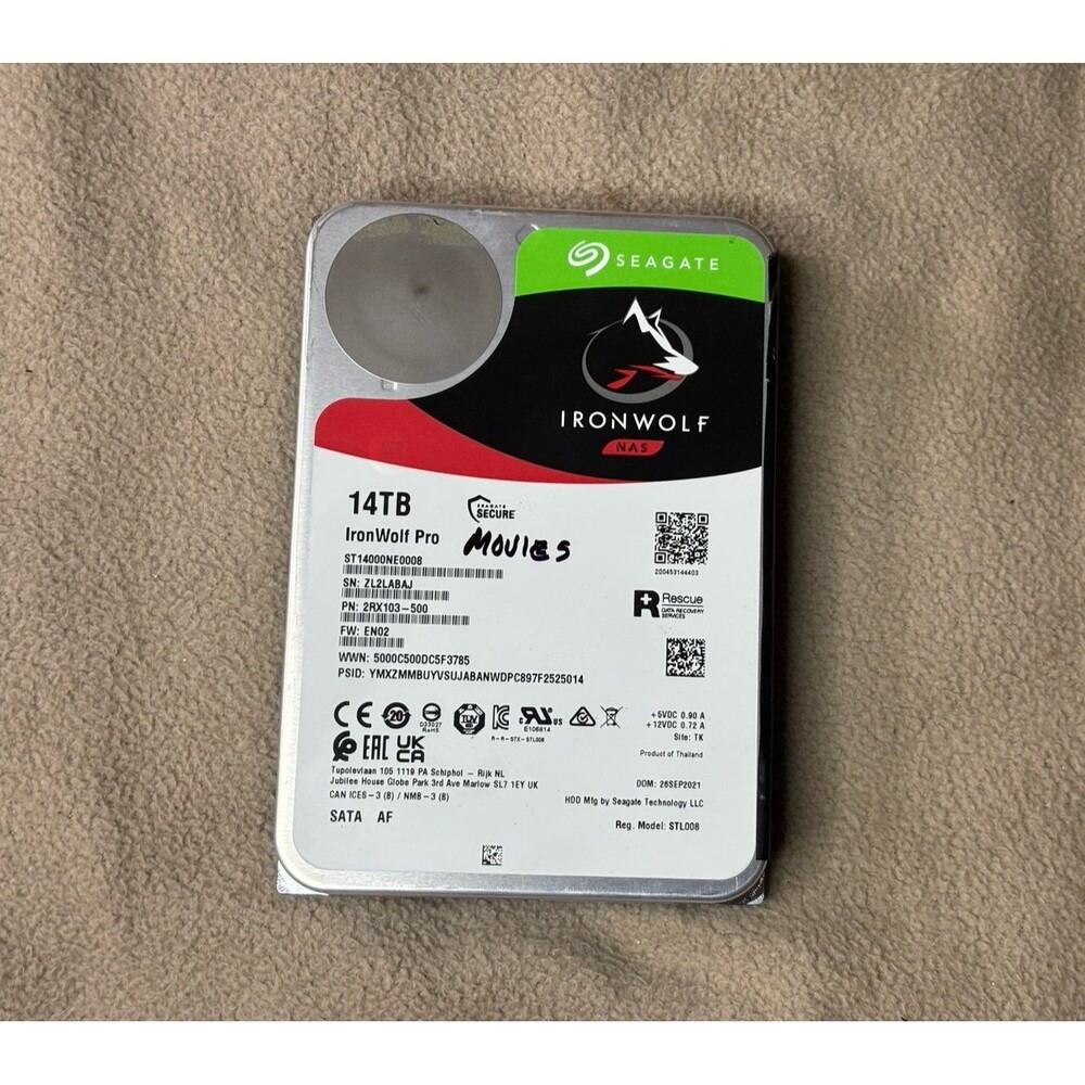 Seagate HDD Ironwolf PRO NAS 14TB SATA ST14000NE0008 3.5”